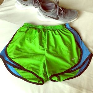 Nike bright green running shorts❗️